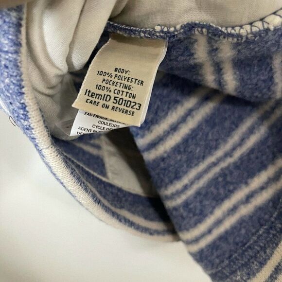 LL bean cowl neck stripe pullover knit sweater - Picture 4 of 7